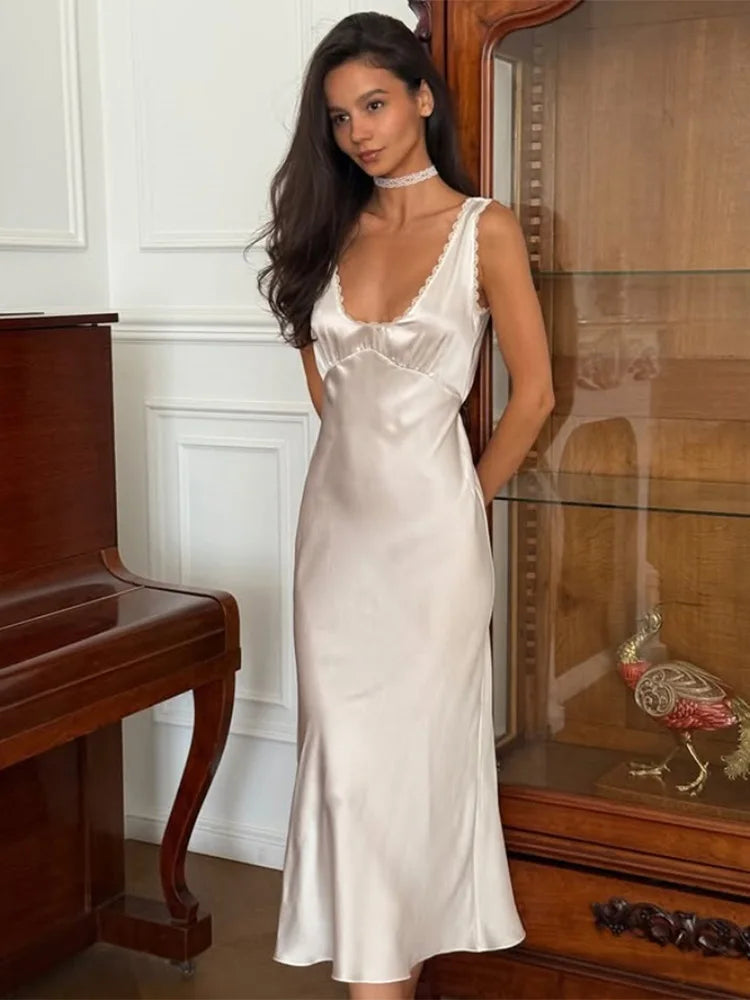 CNYISHE Lace Patchwork Solid V Neck Sheath Women Dresses Party Elegant Outfits Fashion Bodycon Female Vestidos Robes Sleeveless