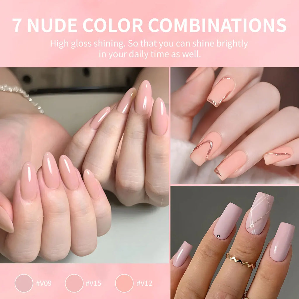 7pcs Gel for nail Polish Set Suitable for All Seasons - Long-Lasting,  Perfect for Salon-Quality for nails at Home,