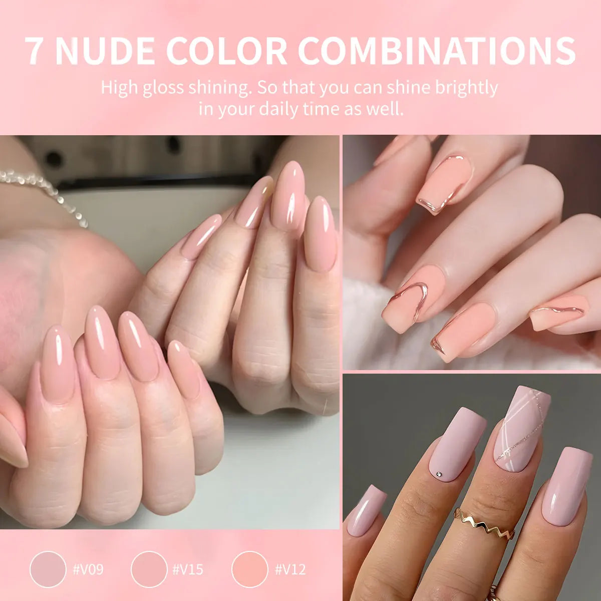 7pcs Gel for nail Polish Set Suitable for All Seasons - Long-Lasting,  Perfect for Salon-Quality for nails at Home,