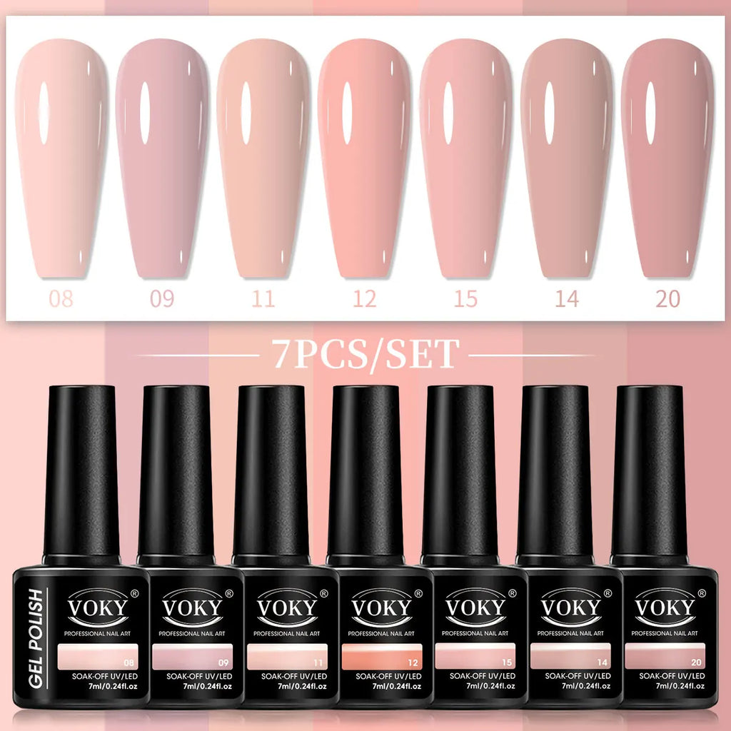 7pcs Gel for nail Polish Set Suitable for All Seasons - Long-Lasting,  Perfect for Salon-Quality for nails at Home,
