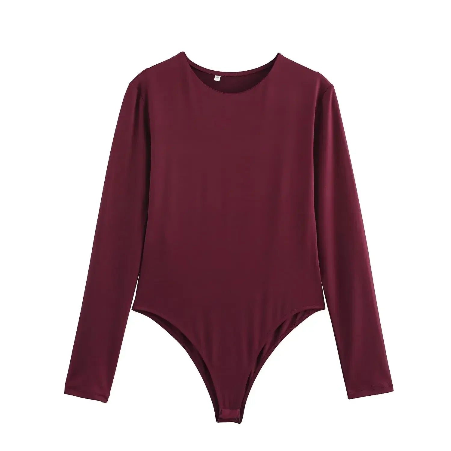 BSAY Jumpsuit for Women Fashion Autumn Winter New Sexy Solid Color Long Sleeved Round Neck Chic Female Bustier Tops Mujer