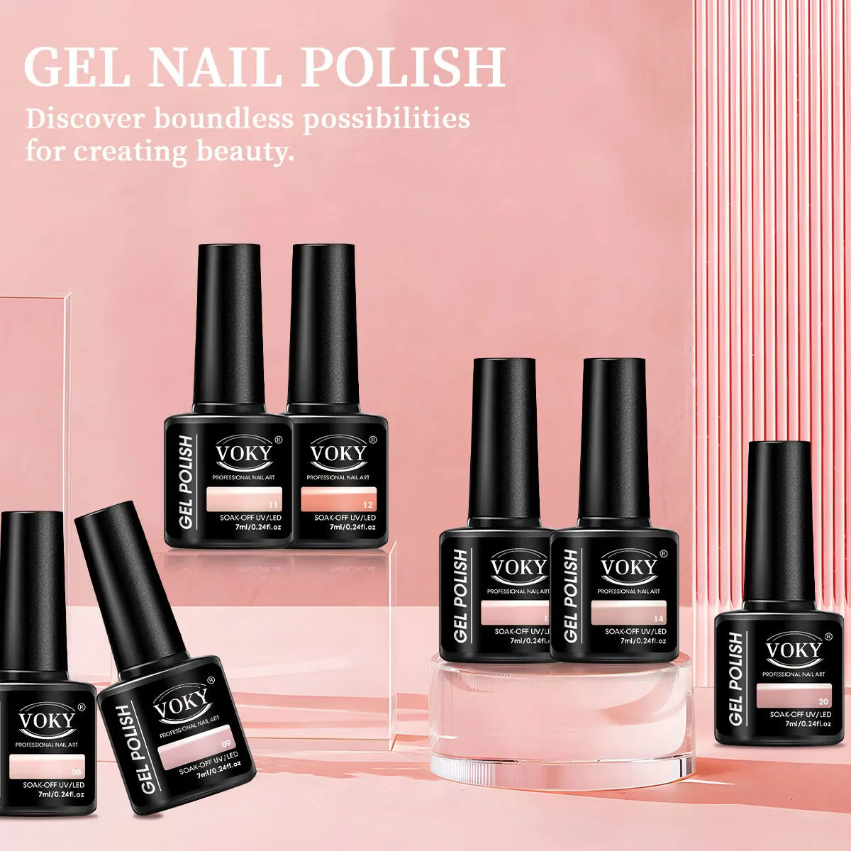 7pcs Gel for nail Polish Set Suitable for All Seasons - Long-Lasting,  Perfect for Salon-Quality for nails at Home,