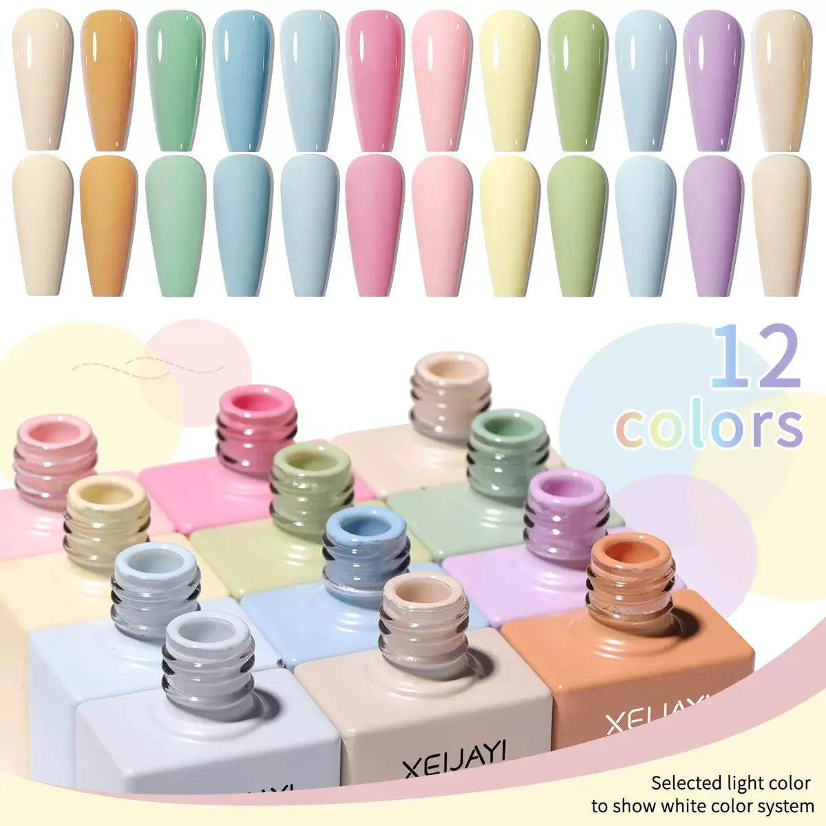 12PC Nail Gel Polish Set DIY Nail Art Design Manicure Products Soak Off UV Gel Long Lasting Manicure Painting Gel Vernis Kits